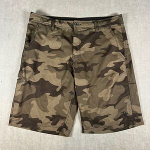 Dahui Hybrid Shorts Mens 34 Camo Ripstop Board Shorts Camouflage Cargo Surf